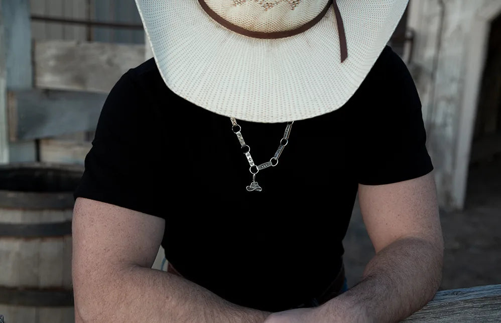 "Cowboy Hat" Charm Pendant with Turquoise image 6