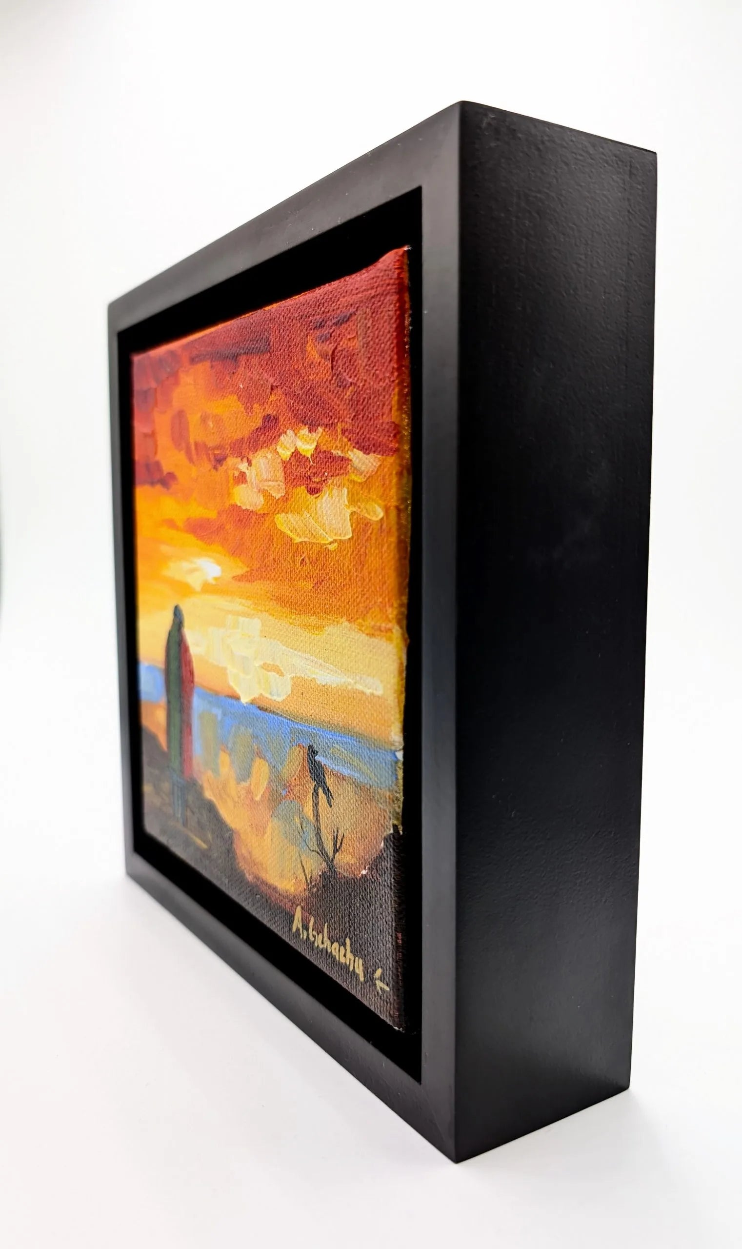 "Conversation with Raven" Original Painting by Anthony Gchachu image 2