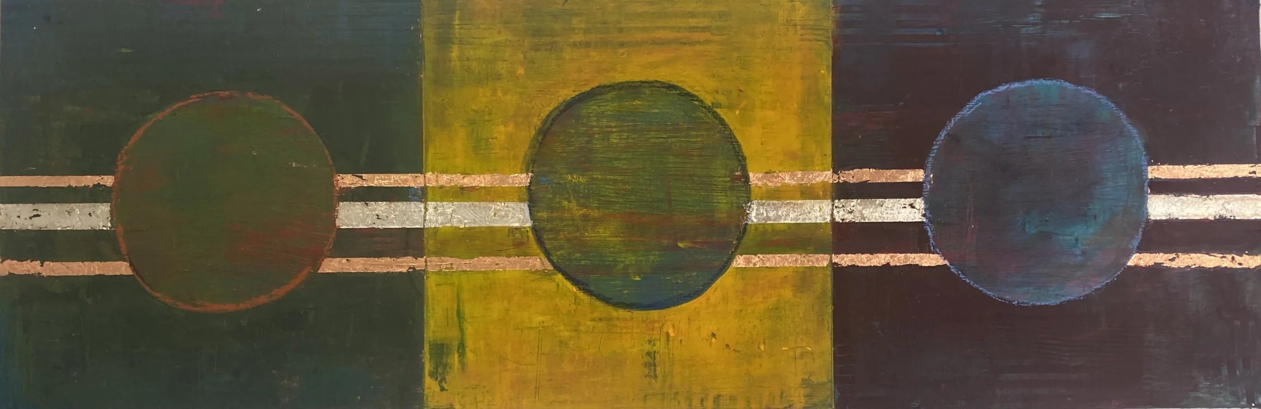 Autumn Moons painting by Carly Treece. Front vew