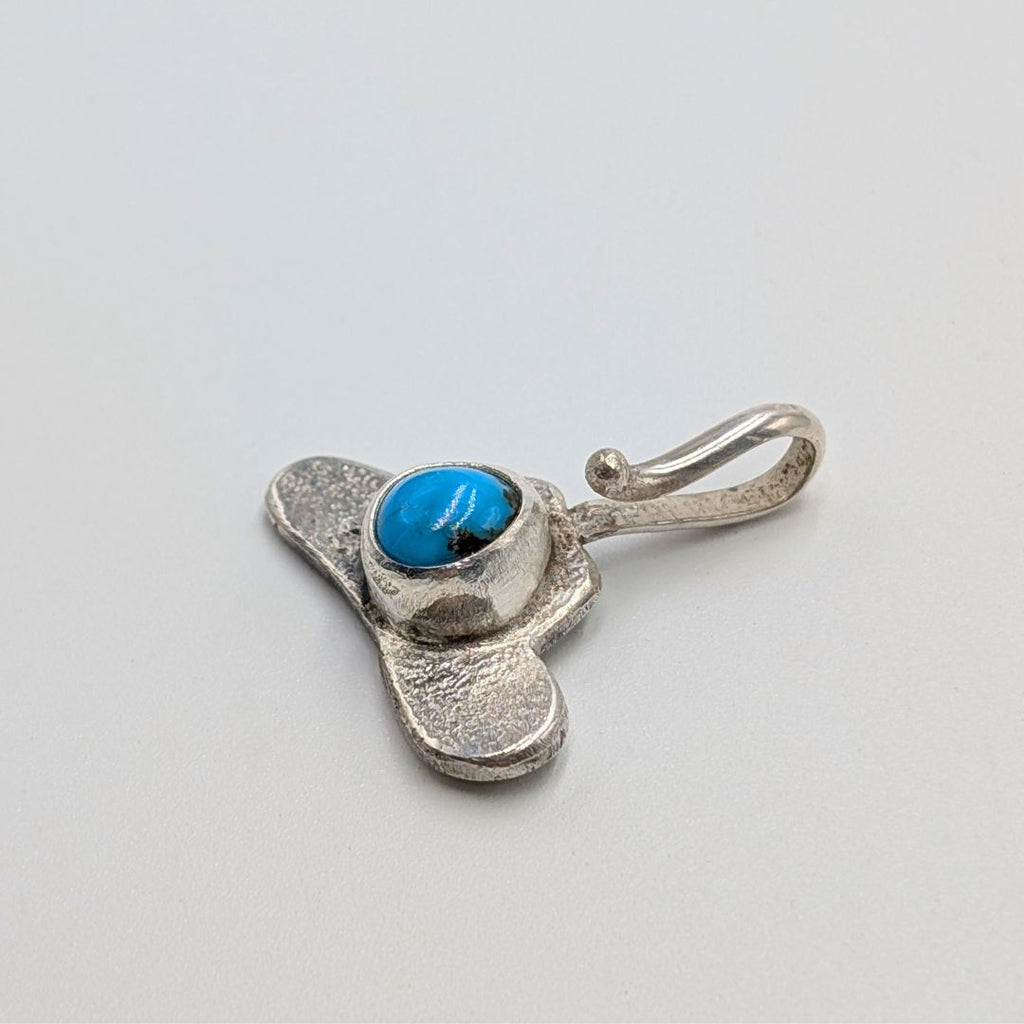 "Cowboy" Charm Pendant with Turquoise
