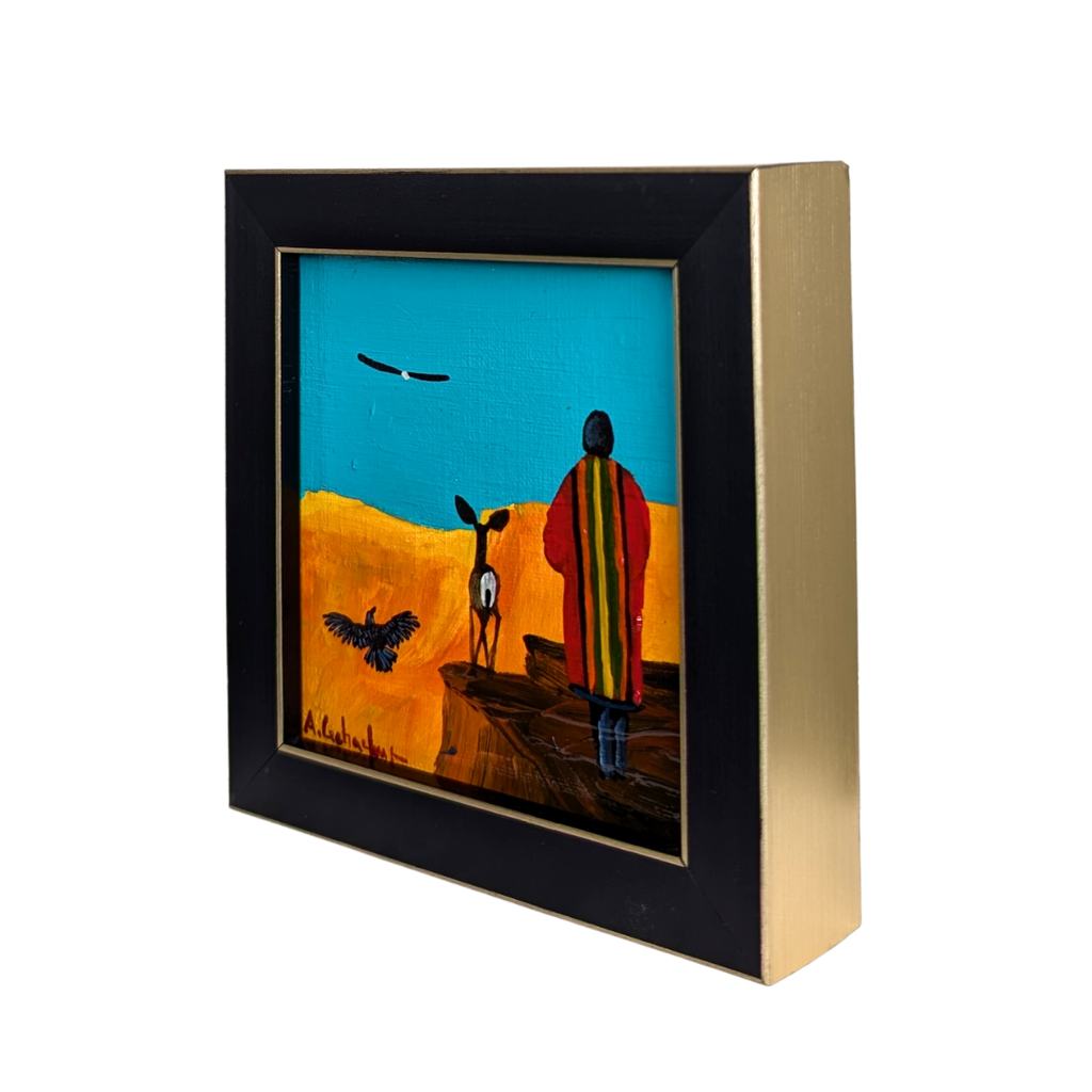 Fly High painting by Anthony Gchachu. Side two view