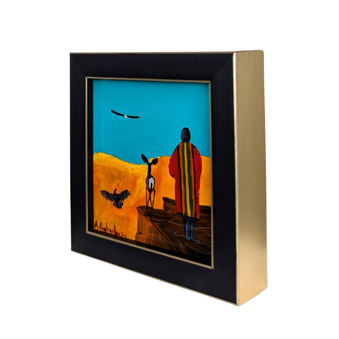 Fly High painting by Anthony Gchachu. Side two view