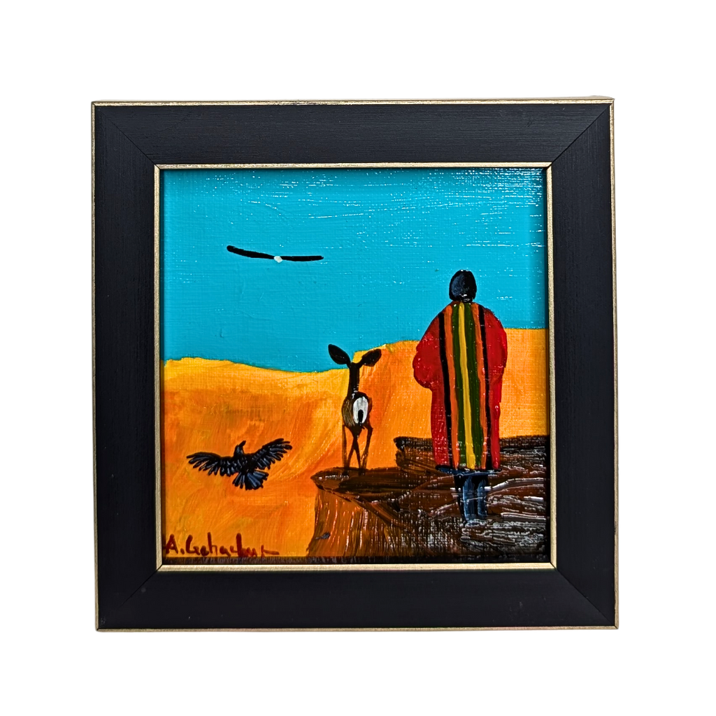 Fly High painting by Anthony Gchachu. Full frame view