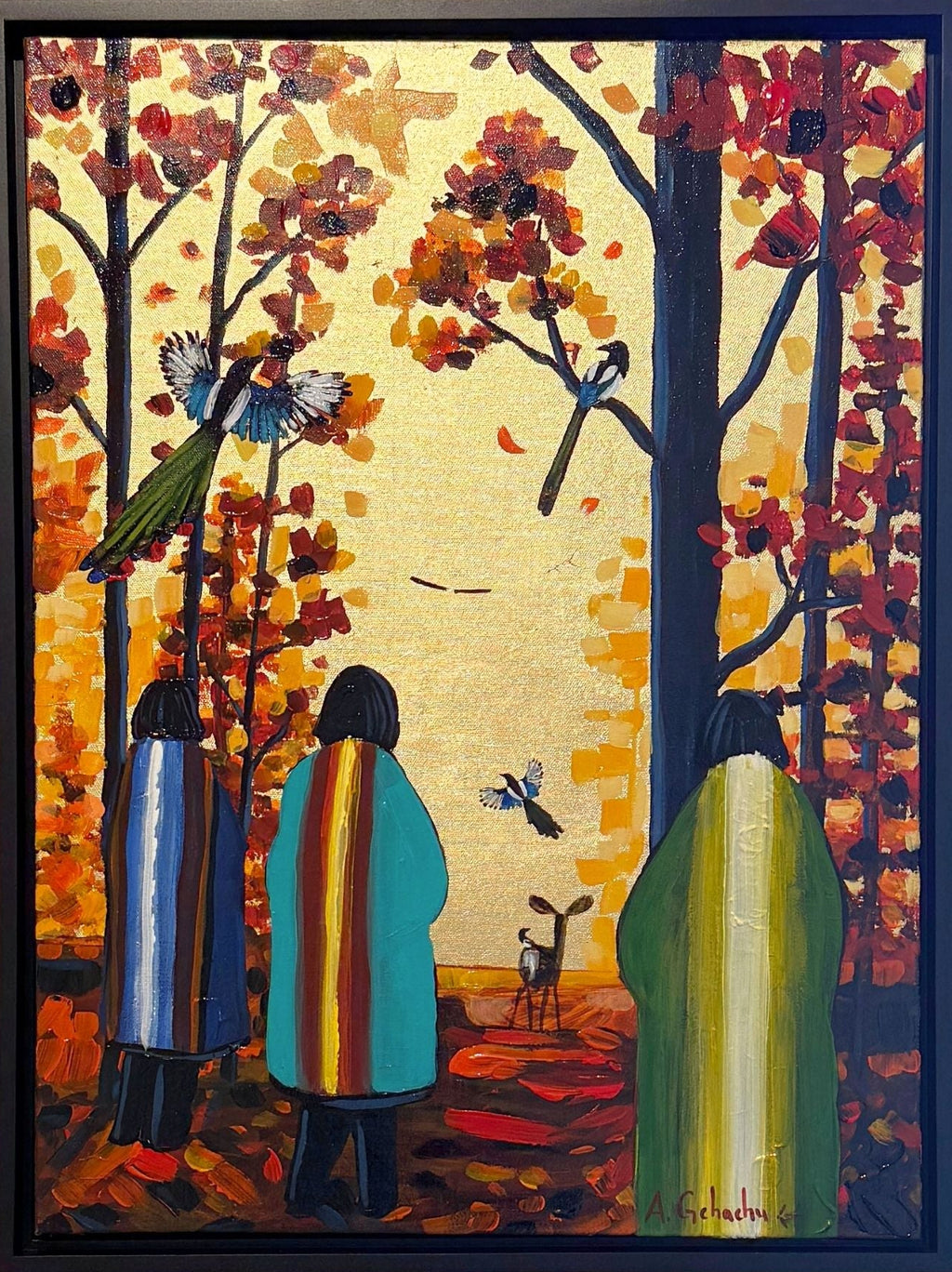 "Golden Forest Blessings" by Anthony Gchachu
