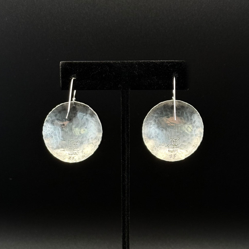 Hammered Sterling Silver Earrings