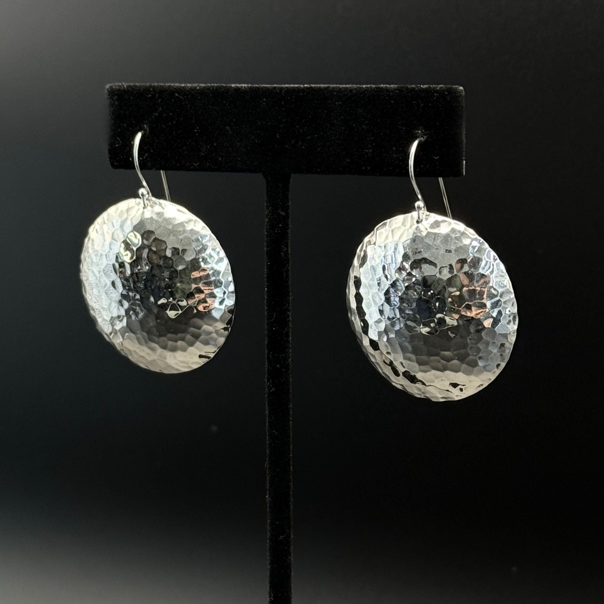Hammered Sterling Silver Earrings
