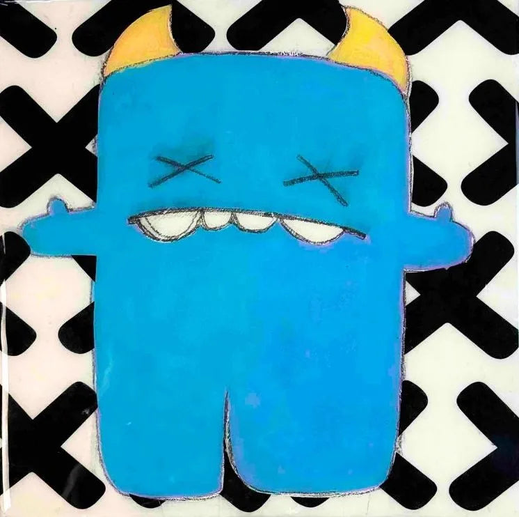 "Just What I Said" painting by Heidi K. Brandow. Front view