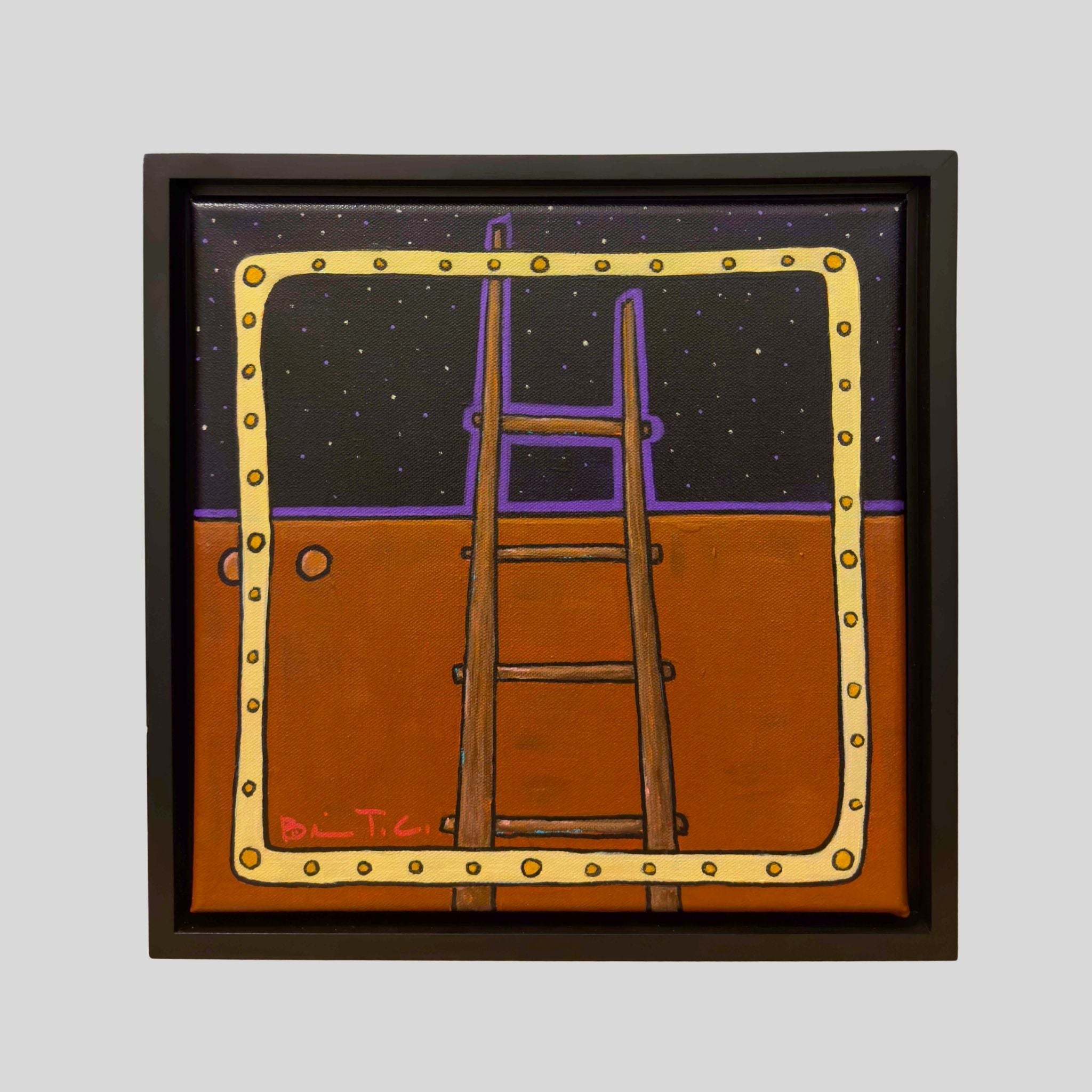 "Pueblo Ladder to the Sky (Night)" by Brian Taaffe-Cordova