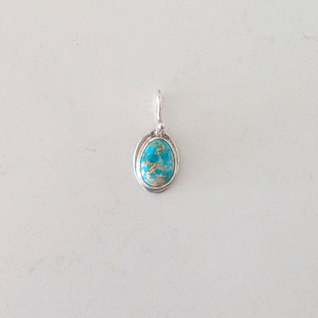 "Nourishment" Charm Pendant with Turquoise