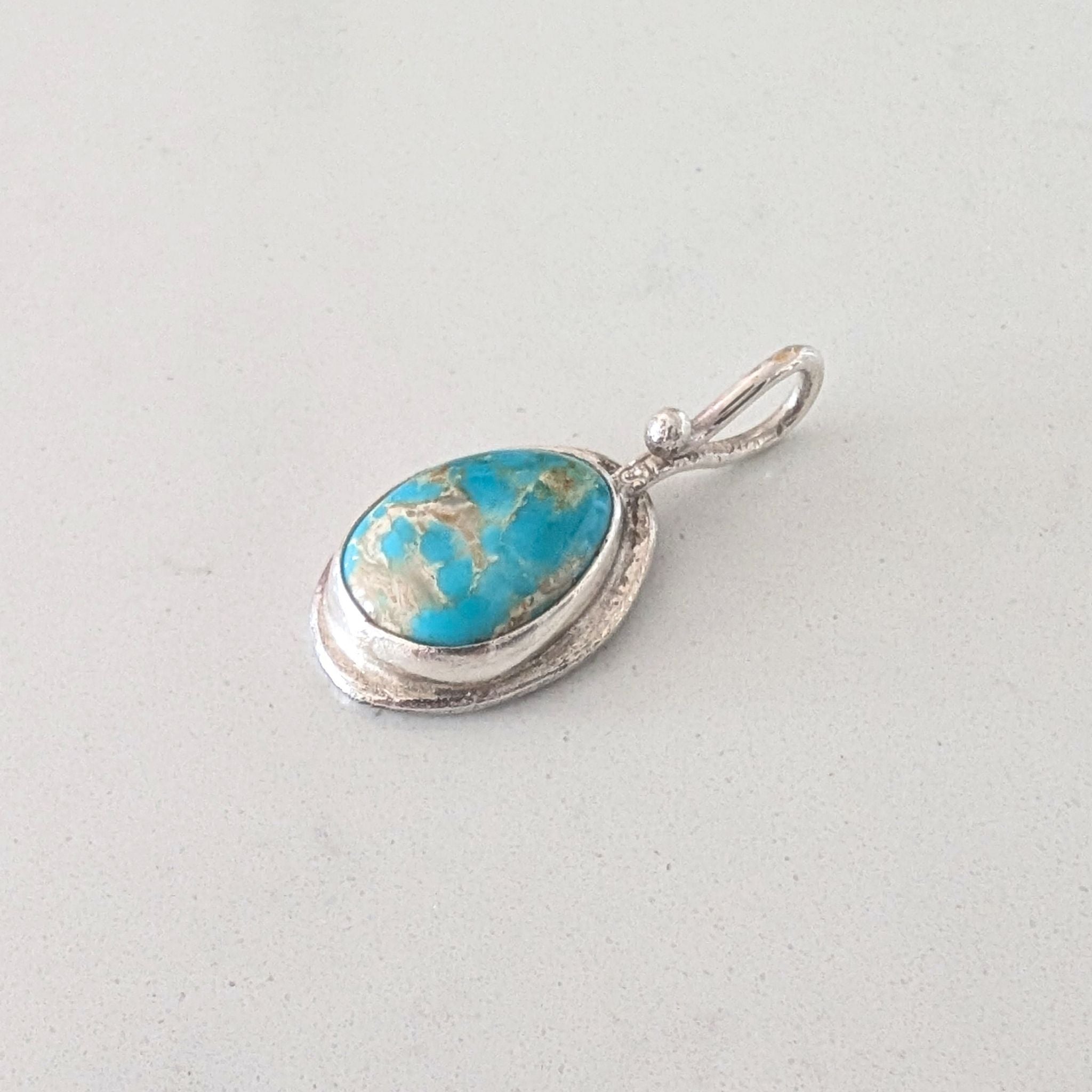 "Nourishment" Charm Pendant with Turquoise