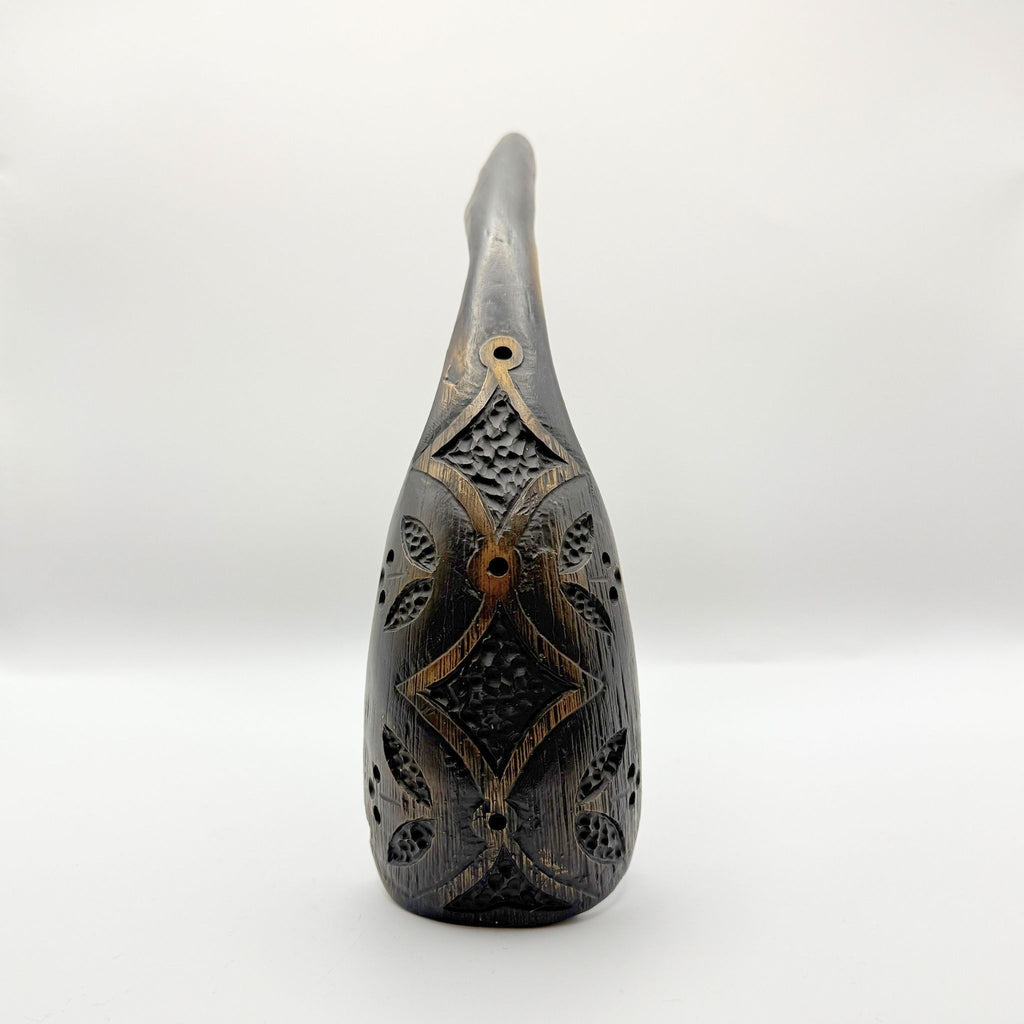 Parfleche Bronze Buffalo Horn by Michael "Calico" Patton
