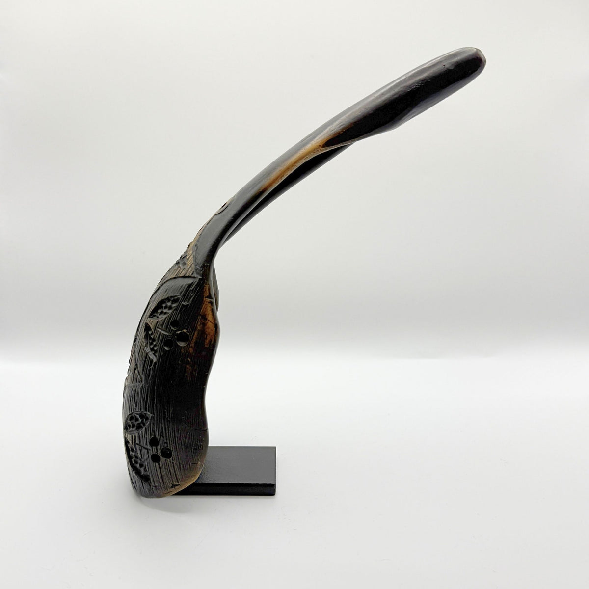 Parfleche Bronze Buffalo Horn by Michael "Calico" Patton