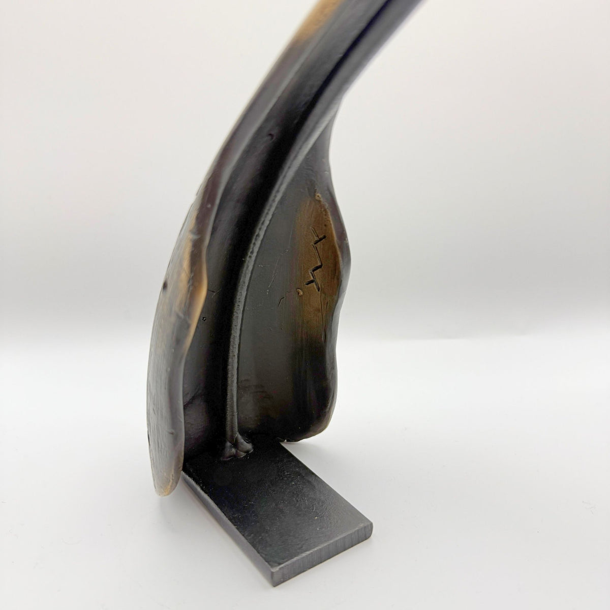 Parfleche Bronze Buffalo Horn by Michael "Calico" Patton