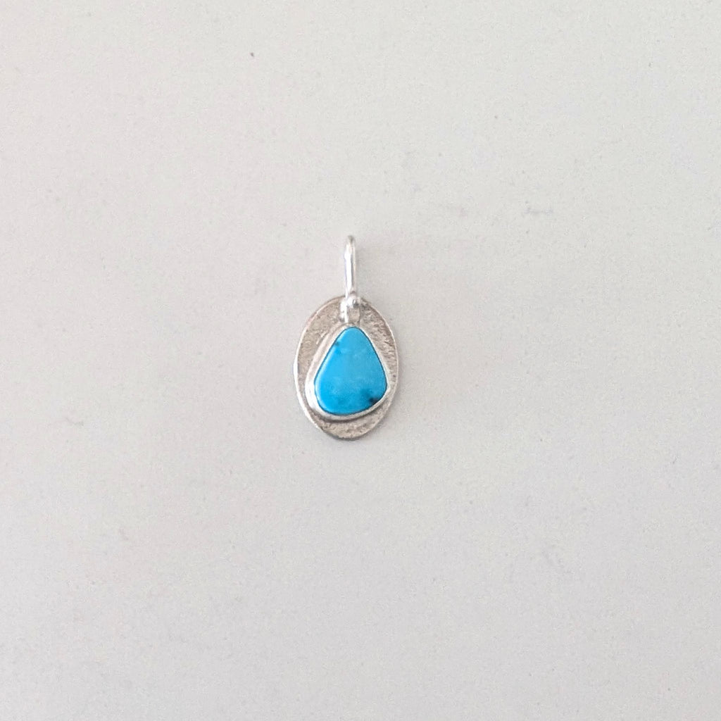 "Blessings" Charm Pendant with Turquoise