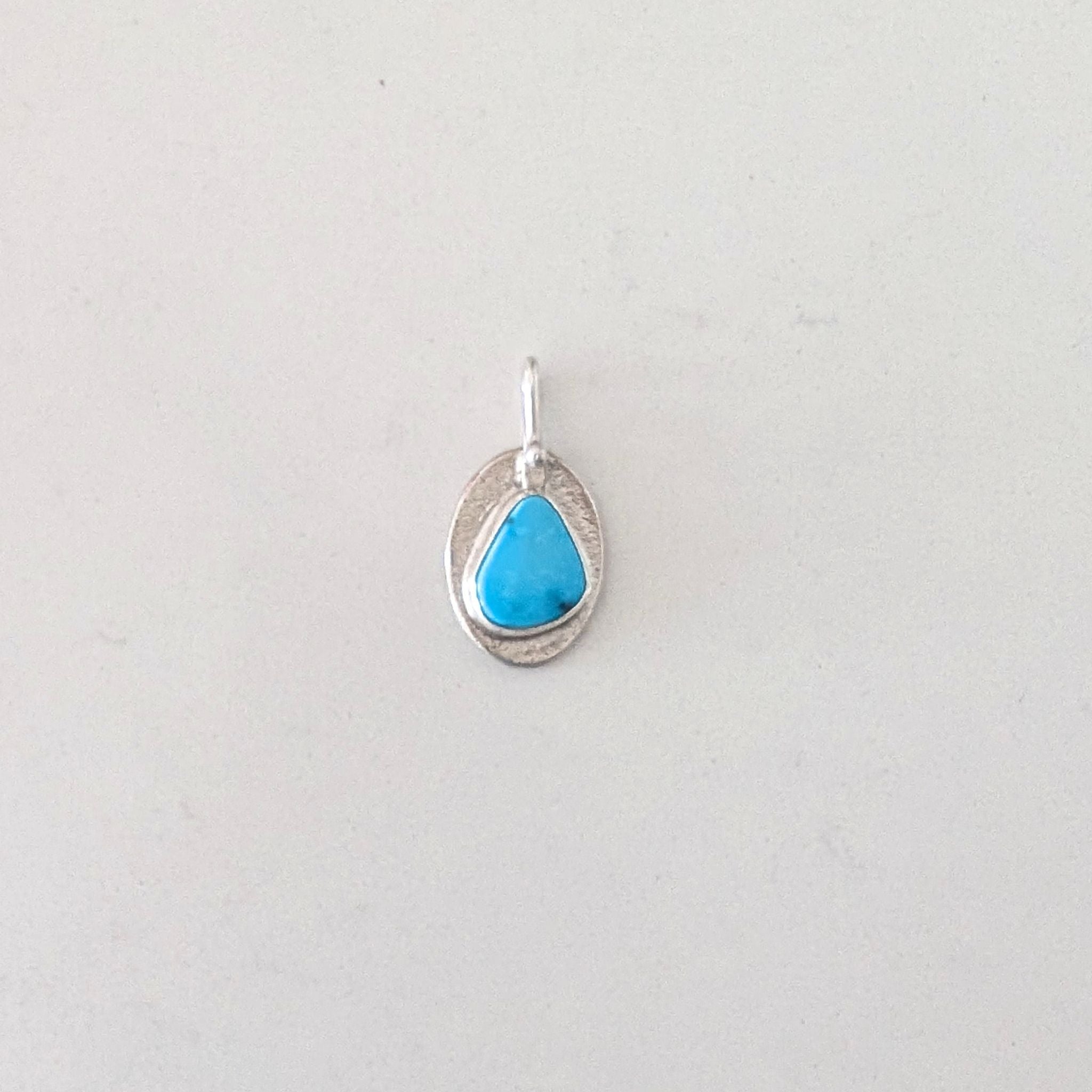 "Blessings" Charm Pendant with Turquoise