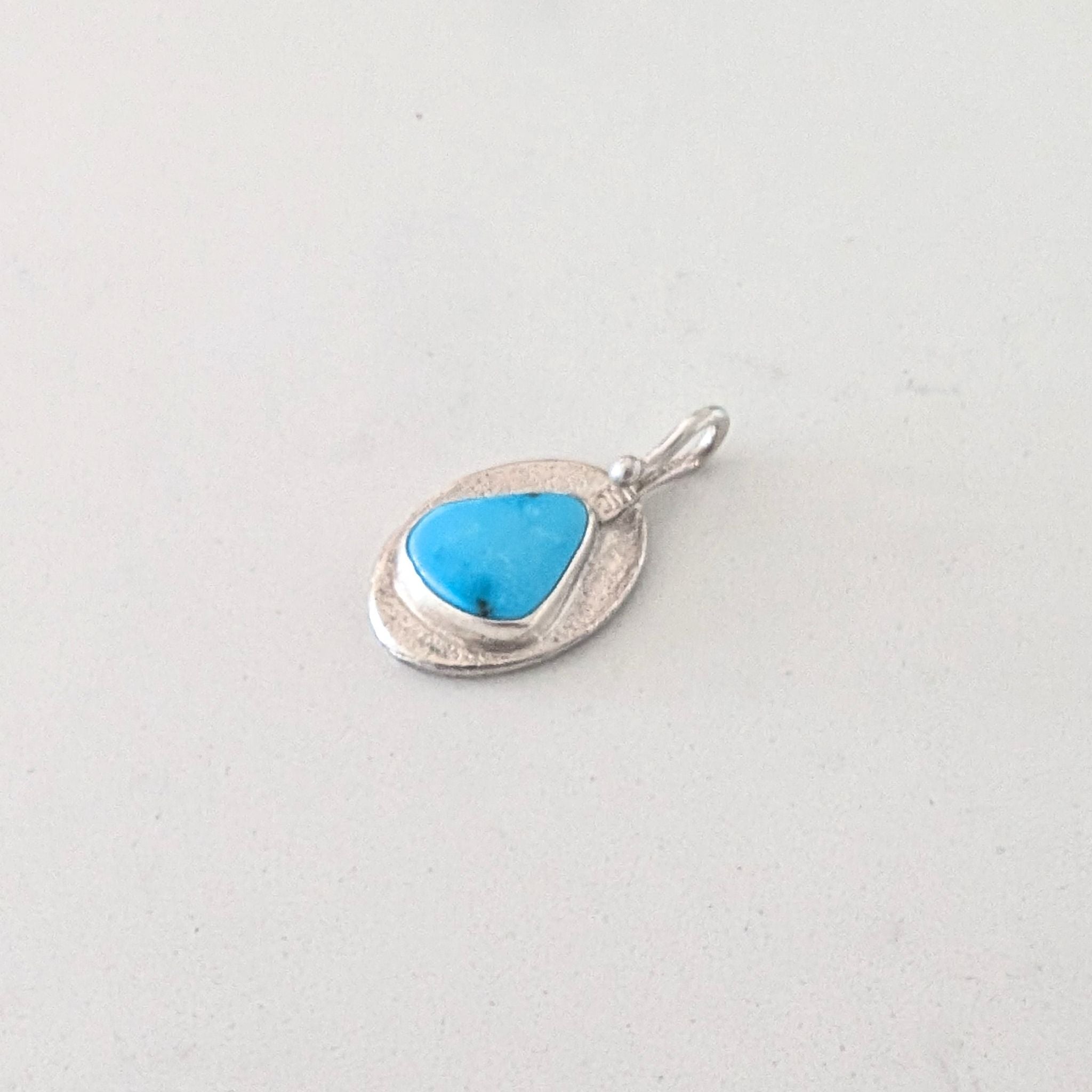 "Blessings" Charm Pendant with Turquoise