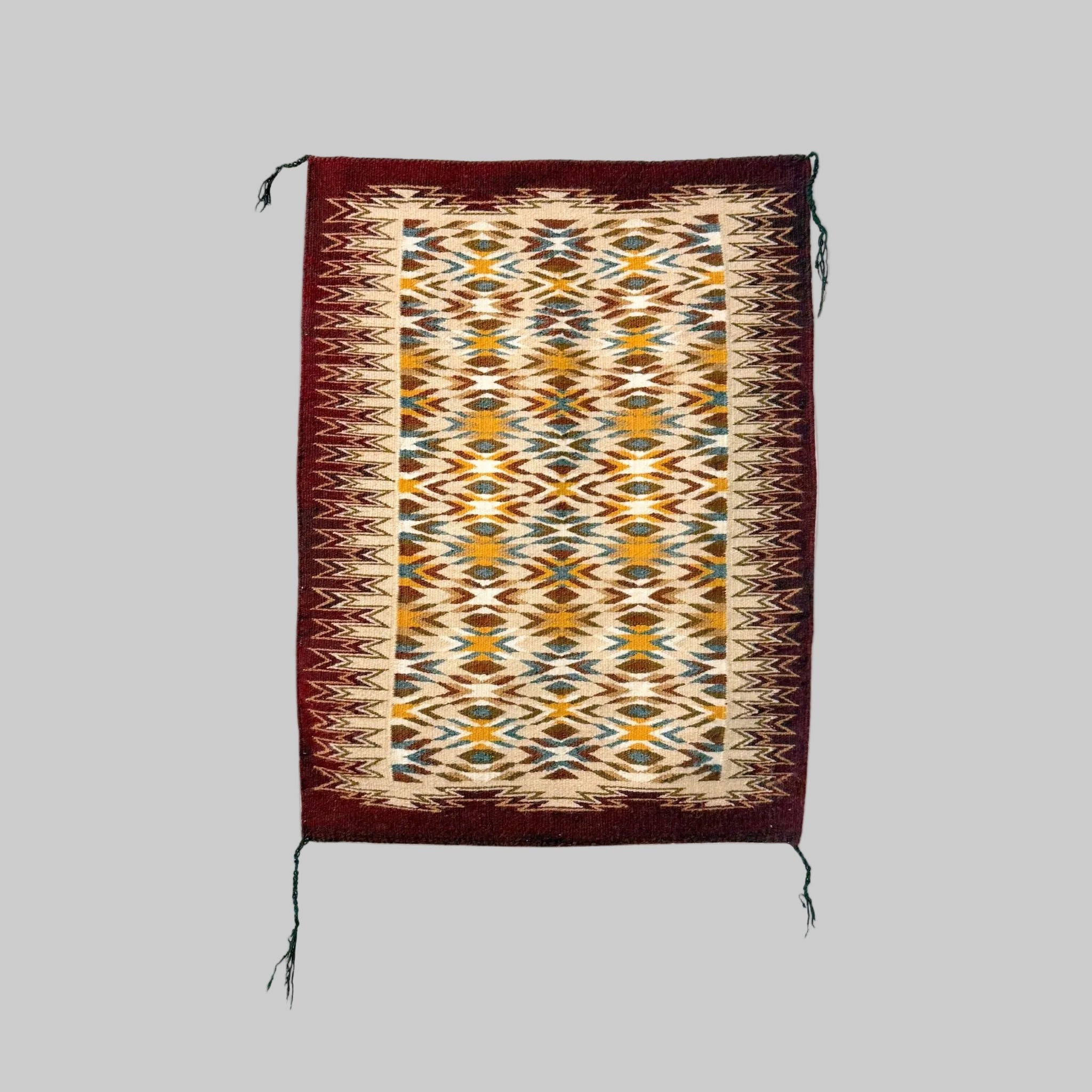 Original weaving, "Seeking Hozho" by Navajo weaver, Tasheena Littleben.