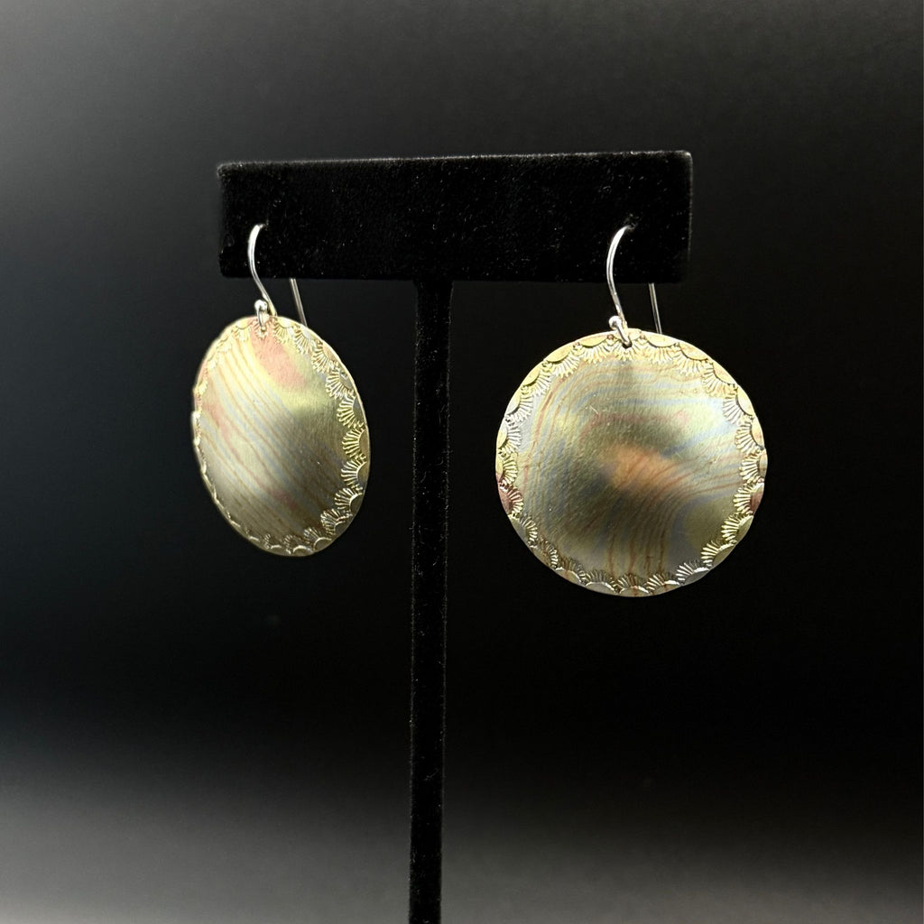 Sunlit Mokume Earrings