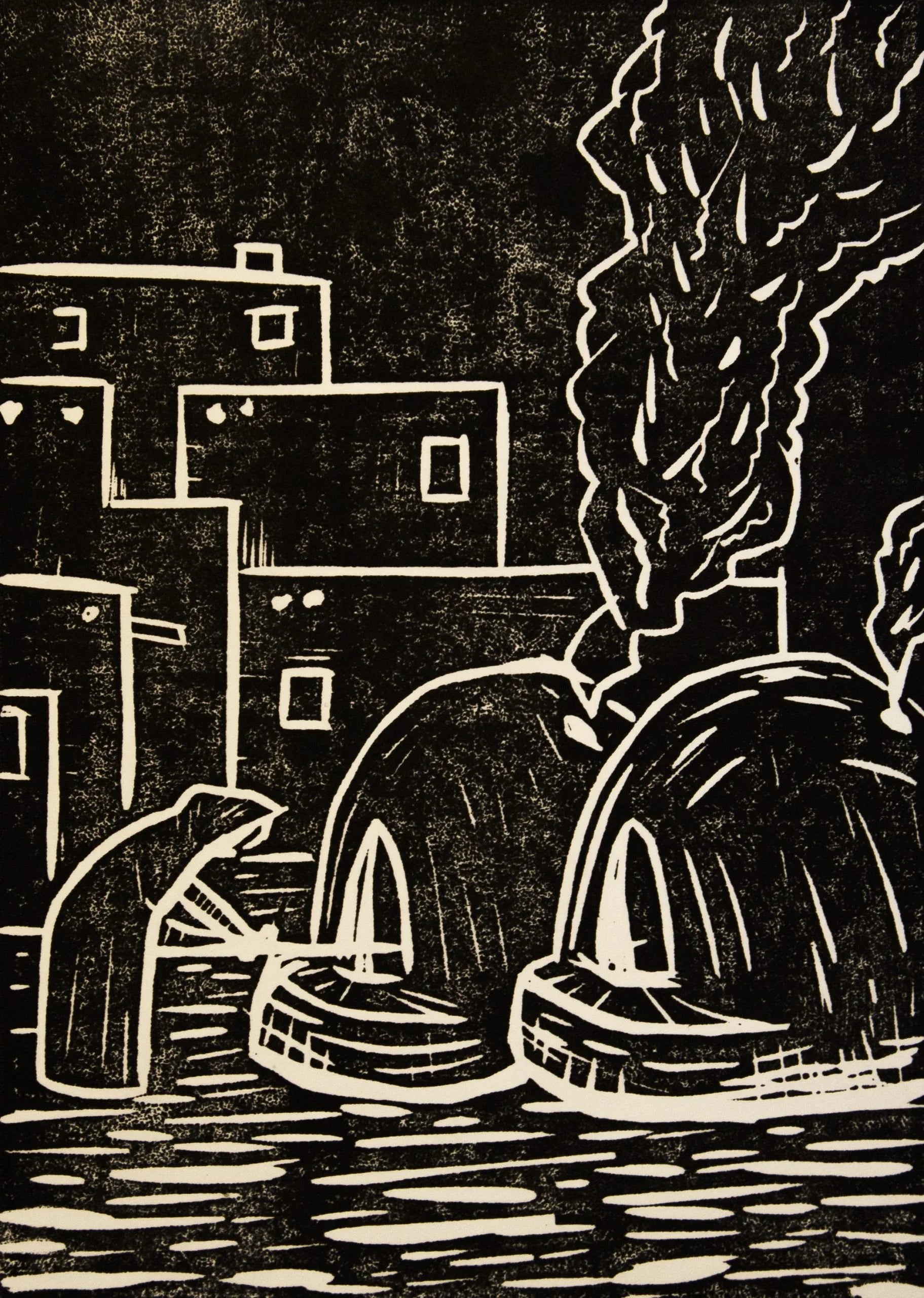 "Oven Bread" Print by Brian Taaffe-Cordova | Pueblo Architectural Art image 0